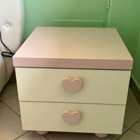 Letto a cuore ecopelle Bambina Domus arredi