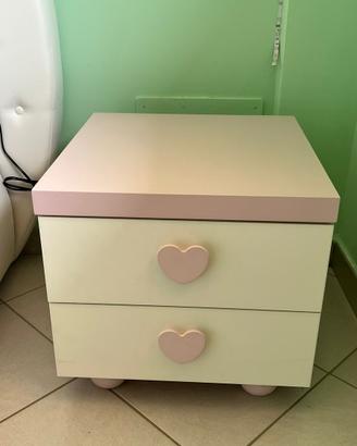 Letto a cuore ecopelle Bambina Domus arredi