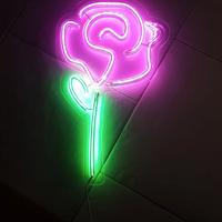 LED Neon Rose Wall Art Romantico