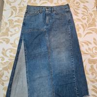 Gonna Lunga di Jeans Levis con Spacco