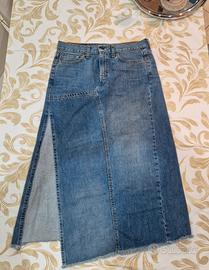 Gonna Lunga di Jeans Levis con Spacco