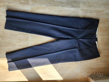 Pantaloni eleganti blu uomo 