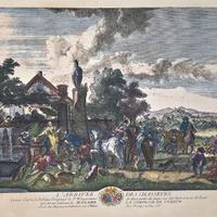 Jean Moyreau -  L'Arrivee des Chasseurs. (1735]) S