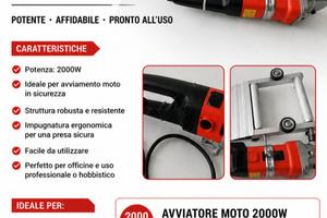 avviatore moto 2000w