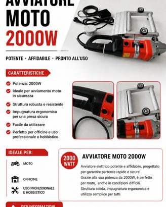 avviatore moto 2000w
