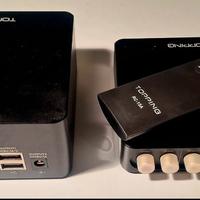 DAC marca Topping D50s con batteria p50