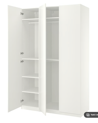 Armadio Ikea Pax bianco come nuovo 125x60x210