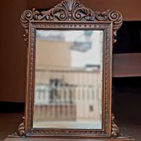 Specchiera antica in legno intagliato – 120x100 cm
