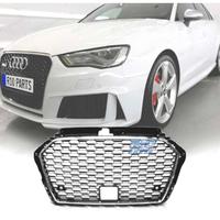 GRIGLIA PER AUDI A3 8V 16-19 LOOK RS3 NERO CROMATO
