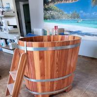 Tinozza in legno di larice nuova