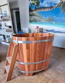 Tinozza in legno di larice nuova