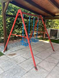 Altalena in ferro da esterno due posti