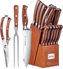 Set di Coltelli da Cucina Professionali 16 Pezzi,
