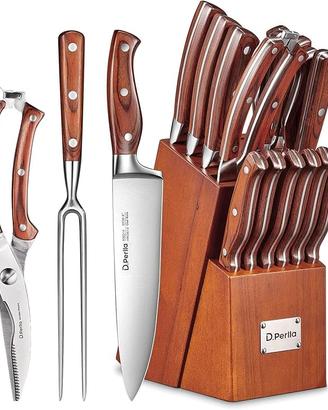 Set di Coltelli da Cucina Professionali 16 Pezzi,