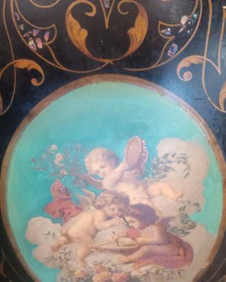 Letto napoletano sec.XIX-XX. Eredità di famiglia.