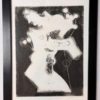 Quadro incisione Umberto Mastroianni 50x70 cornice