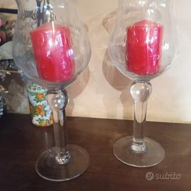 Coppia di Calici in vetro vintage 