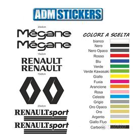kit adesivi stickers renault megane tipo2