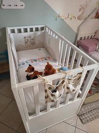 Letto in legno massello con materasso 