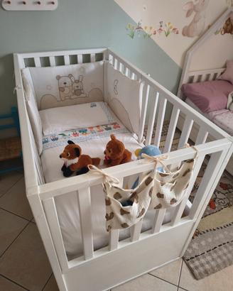 Letto in legno massello con materasso 