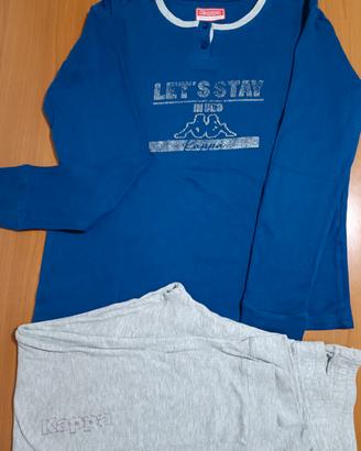 Pigiama kappa a maniche e pantaloni lunghi