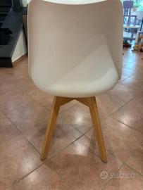 SEDIE SCANDINAVE BIANCHE 