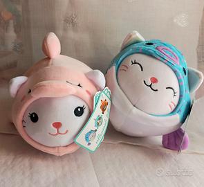 2 Peluche kawaii gatto pesciolino fantasia 🐱