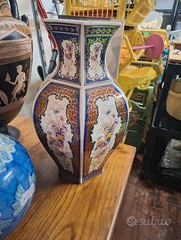 Vaso Esagonale Porcellana Giapponese Stile Imari