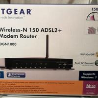 Modem Router Wireless Netgear N150 ADSL 2+ DGN1000
