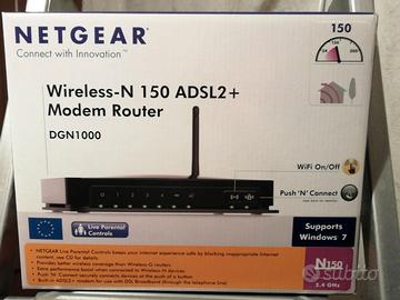 Modem Router Wireless Netgear N150 ADSL 2+ DGN1000