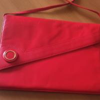 borsa bustina Rossa pelle vera 