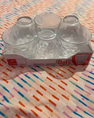 Set 6 Bicchieri Acqua Bormioli Rocco "Dots" 25,5cl