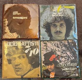 4 x 45 giri dischi lucio battisti