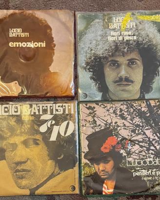 4 x 45 giri dischi lucio battisti