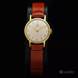 Tissot lady 60s 18 kt gold manual serviced