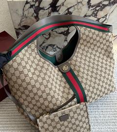 Borsa tote Gucci Giglio GG da donna