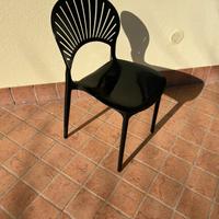 Sedie in polipropilene nere