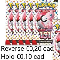 Mancolista Pokémon 151 Holo e reverse