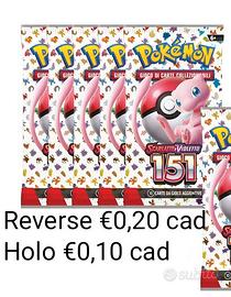 Mancolista Pokémon 151 Holo e reverse