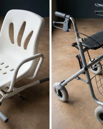 AUSILI PER AUTONOMIA deambulatore  e sedile vasca