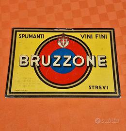 Insegna Vintage Cartello Pubblicitario Bruzzone