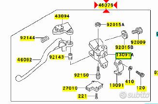 -Leva Frizione Kawasaki KLE 500 460761183