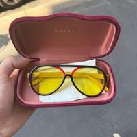 GUCCI Aviator Oversize - Lenti Gialle Esclusive