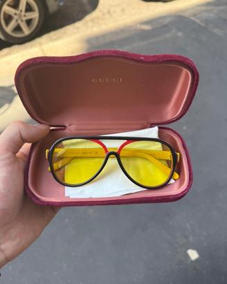 GUCCI Aviator Oversize - Lenti Gialle Esclusive