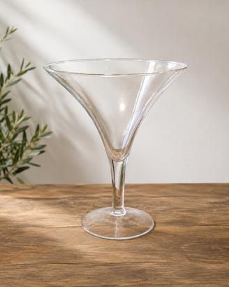 Vaso in vetro trasparente stile Coppa Martini