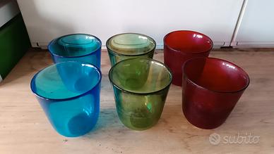 Bicchieri colorati (set completo da 6)