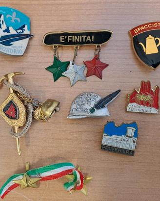 Spille e distintivi Alpini
