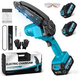 Mini Motosega a Batteria per Potatura con 2x4000mA