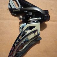 deragliatore anteriore+comando Shimano XT 2x