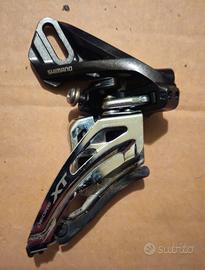 deragliatore anteriore+comando Shimano XT 2x